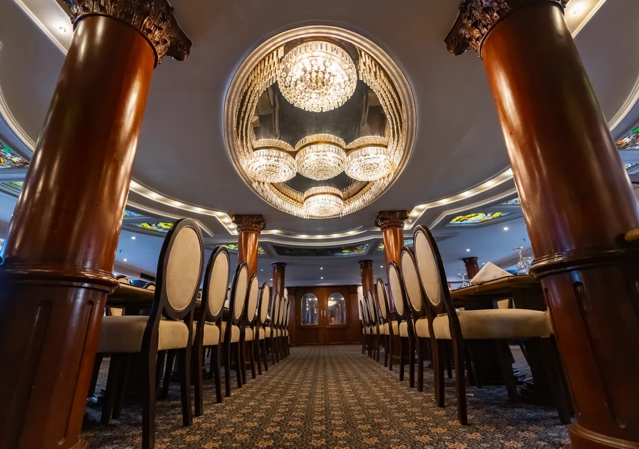 Restaurant aboard the MS Monica Nile Cruise Nile cruise